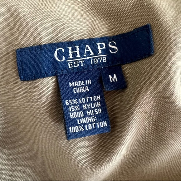 Ralph Lauren CHAPS chore coat in khaki Size Medium - Picture 2 of 7